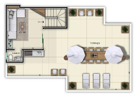Cobertura, Nova Floresta, 3 Quartos, 3 Vagas, 1 Suíte