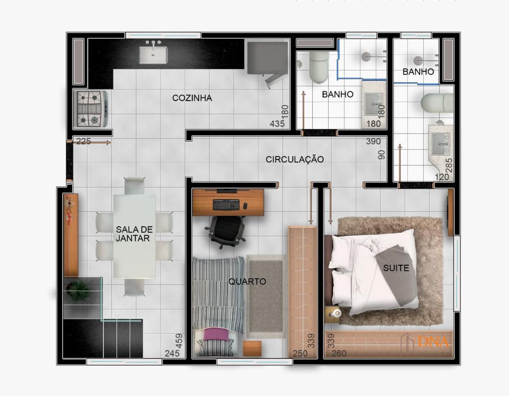 Apartamento, Vale do Jatobá, 2 Quartos, 1 Vaga, 1 Suíte