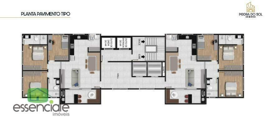 Apartamento, Centro, 3 Quartos, 2 Vagas, 1 Suíte