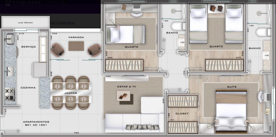 Apartamento, Cidade Nova, 2 Quartos, 2 Vagas, 1 Suíte