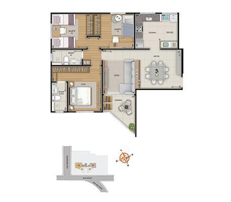Apartamento, São Lucas, 3 Quartos, 2 Vagas, 1 Suíte