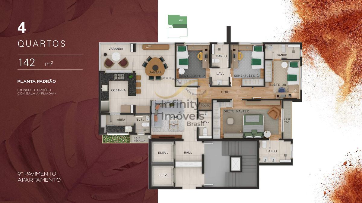 Apartamento, Carmo, 4 Quartos