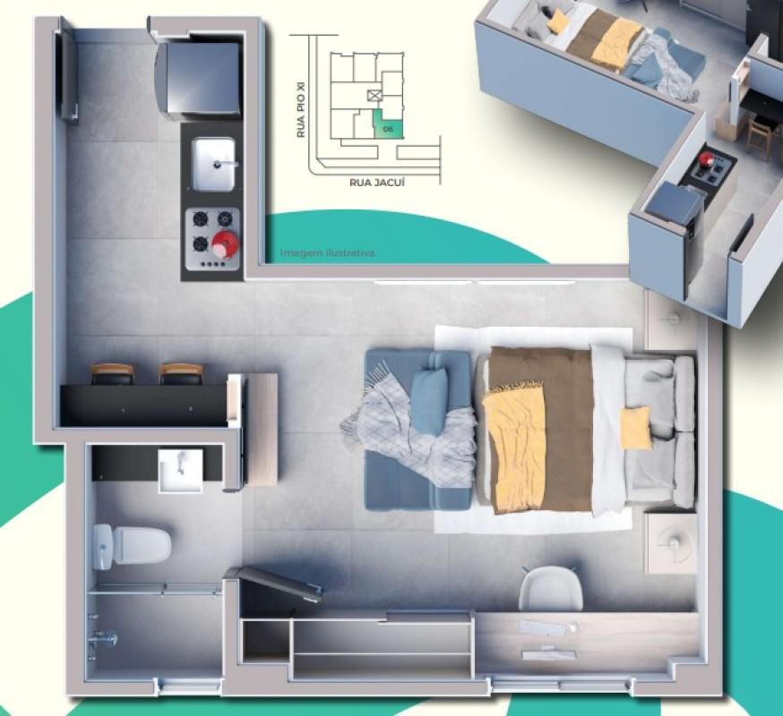 Apart Hotel, Ipiranga, 1 Quarto, 0 Vaga
