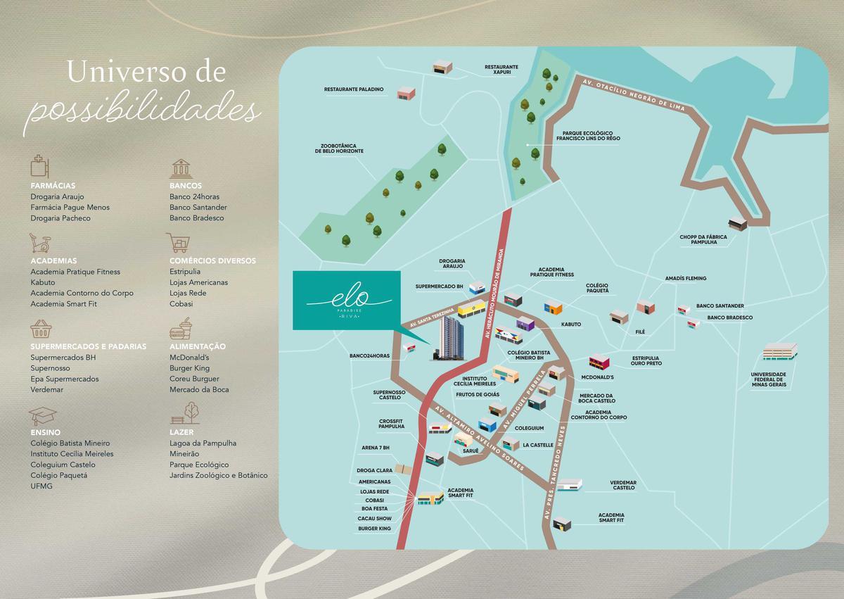 Apartamento, Santa Terezinha, 3 Quartos, 1 Vaga