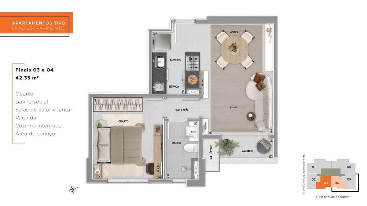 Apartamento, Savassi, 2 Quartos, 2 Vagas, 1 Suíte