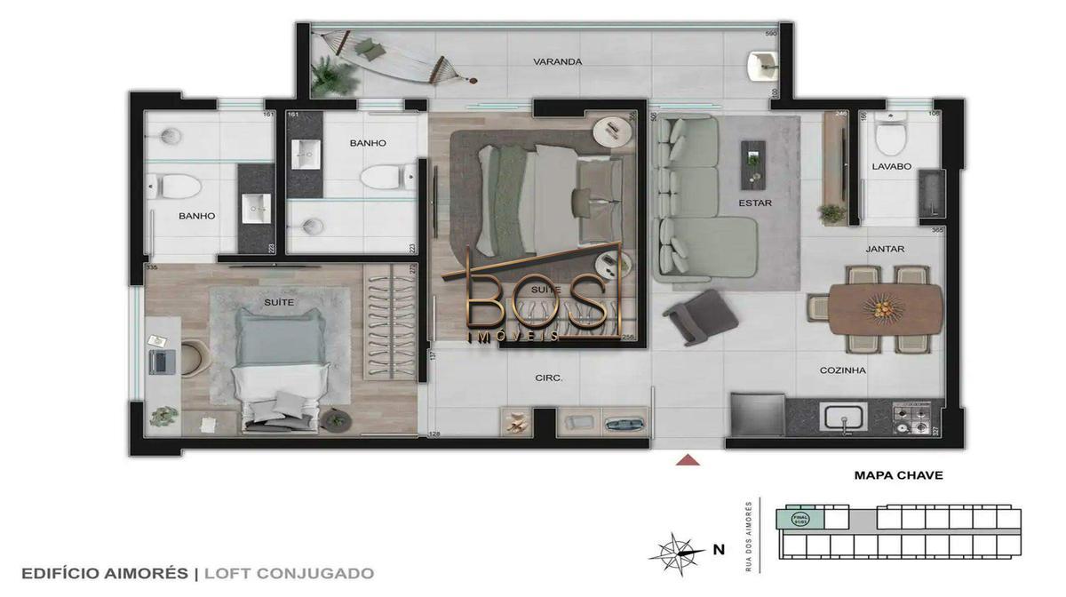 Apartamento, Boa Viagem, 1 Quarto, 0 Vaga, 1 Suíte