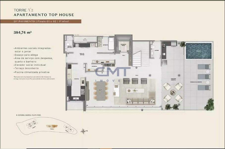 Cobertura, Jardinaves, 4 Quartos, 4 Vagas, 4 Suítes