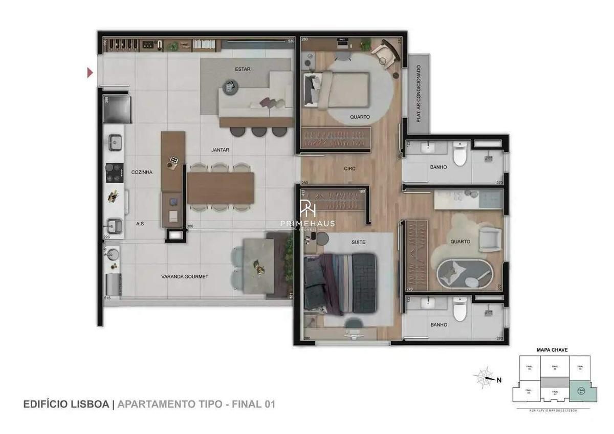Apartamento, Barreiro, 3 Quartos, 2 Vagas, 1 Suíte