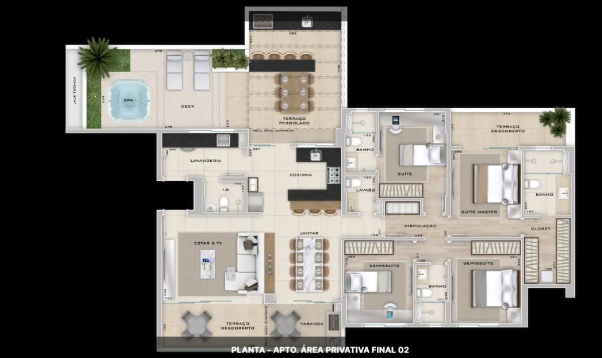 Apartamento, Cruzeiro, 4 Quartos, 3 Vagas, 2 Suítes