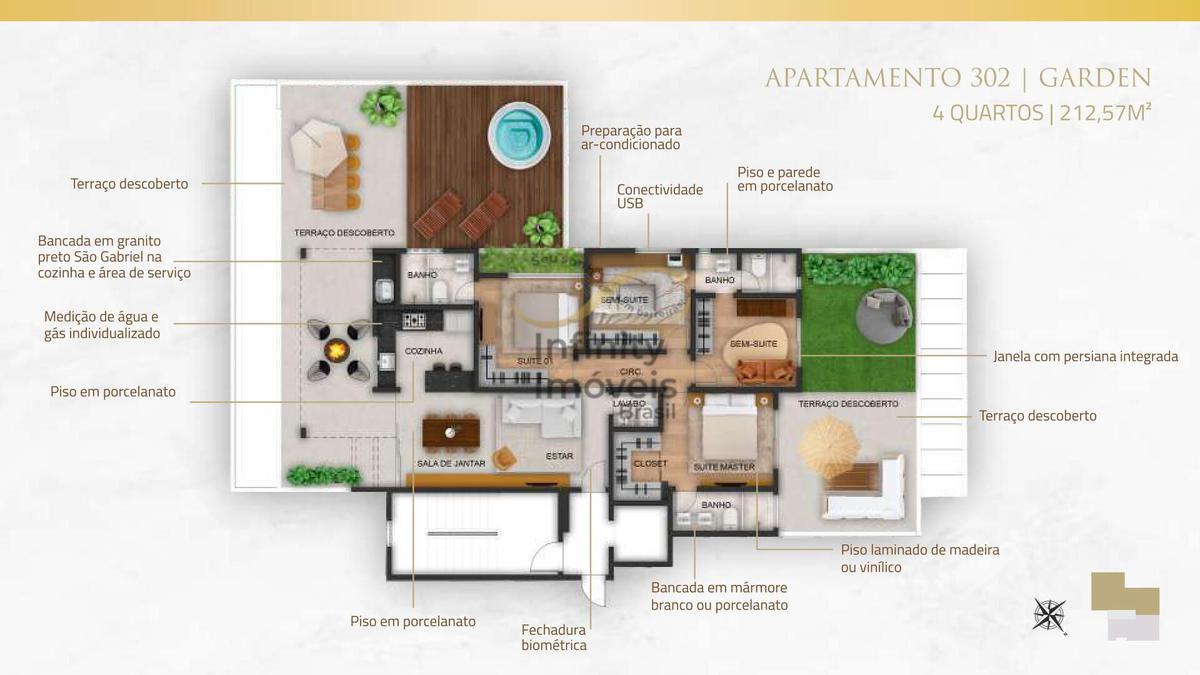 Apartamento, Carmo, 4 Quartos