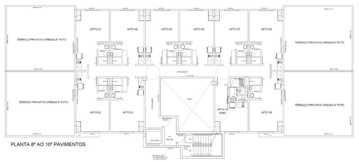 Apartamento, Buritis, 1 Quarto, 1 Vaga