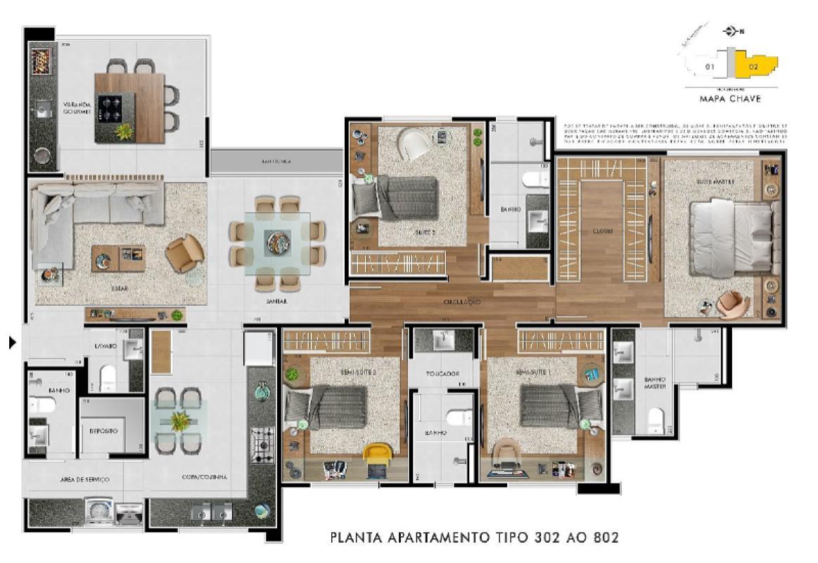 Apartamento, Grajaú, 4 Quartos, 3 Vagas, 3 Suítes