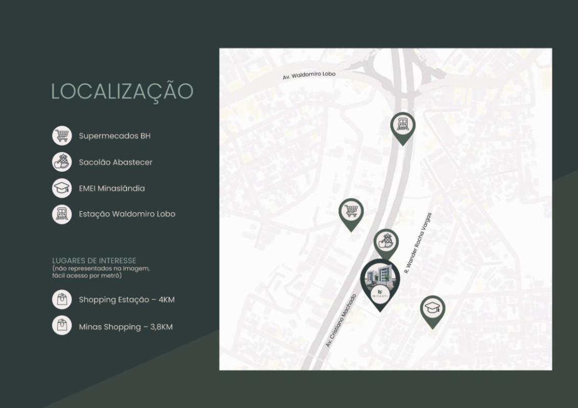 Cobertura, Minaslândia (p Maio), 2 Quartos, 2 Vagas