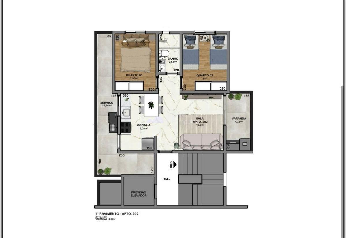 Apartamento, São João Batista (venda Nova), 2 Quartos, 1 Vaga