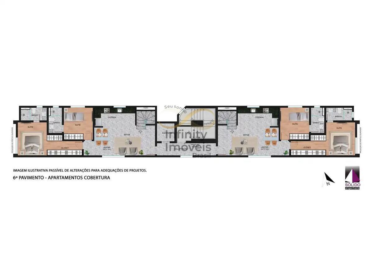 Apartamento, São Pedro, 2 Quartos