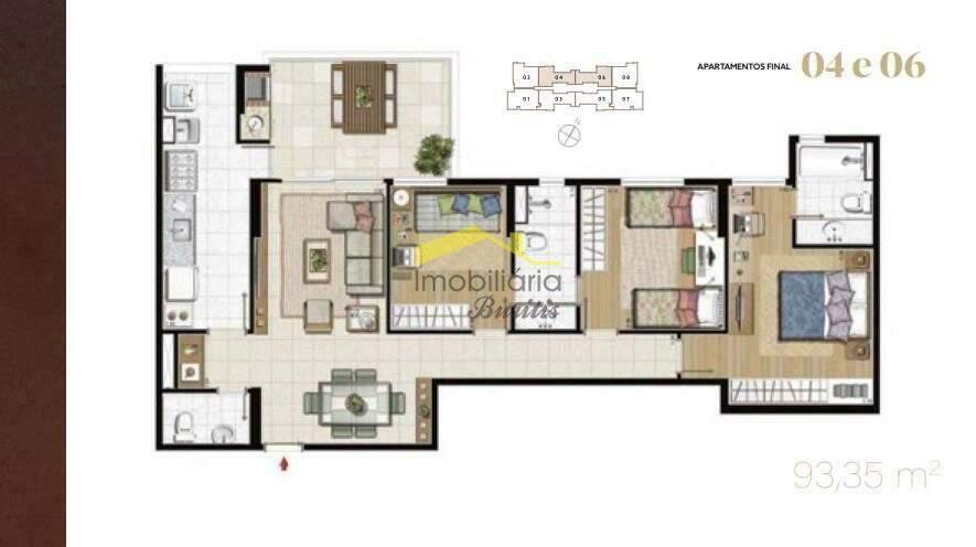 Apartamento, Vila da Serra, 3 Quartos, 2 Vagas