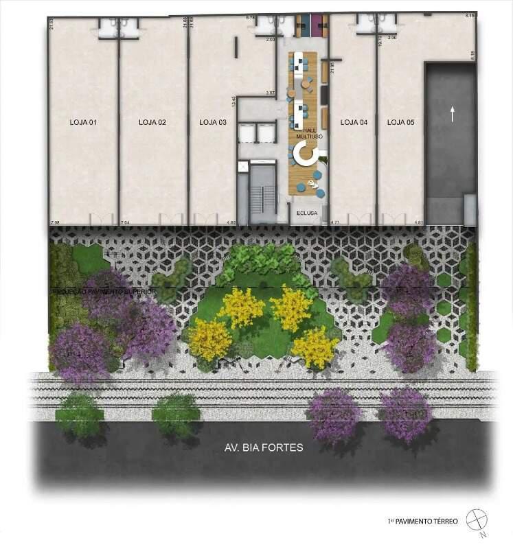 Apartamento, Lourdes, 1 Quarto, 0 Vaga, 1 Suíte
