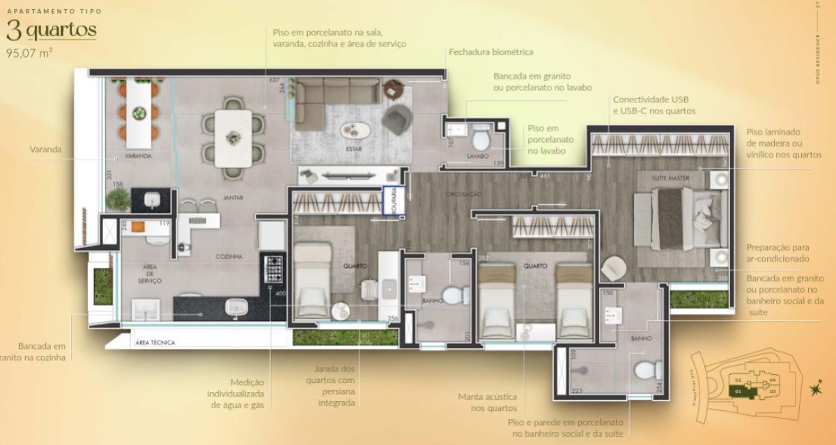 Apartamento, Sion, 3 Quartos, 2 Vagas, 1 Suíte