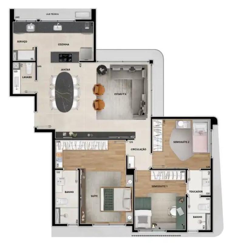 Apartamento, Anchieta, 3 Quartos, 2 Vagas, 1 Suíte