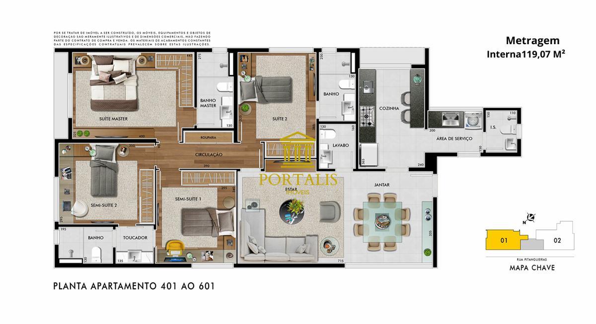 Apartamento, Santo Antônio, 4 Quartos, 3 Vagas, 2 Suítes