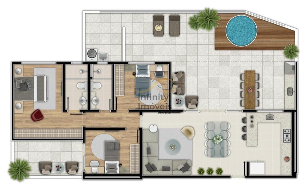 Apartamento, Nova Suíssa, 3 Quartos