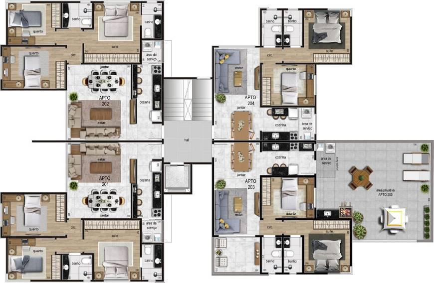 Apartamento, Itapoã, 3 Quartos, 2 Vagas, 1 Suíte