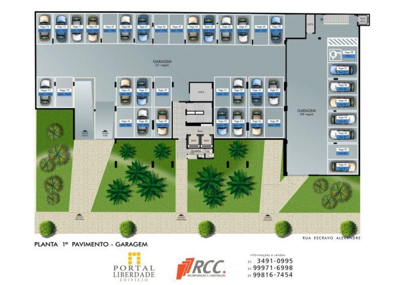 Apartamento, Liberdade, 2 Quartos, 2 Vagas, 1 Suíte