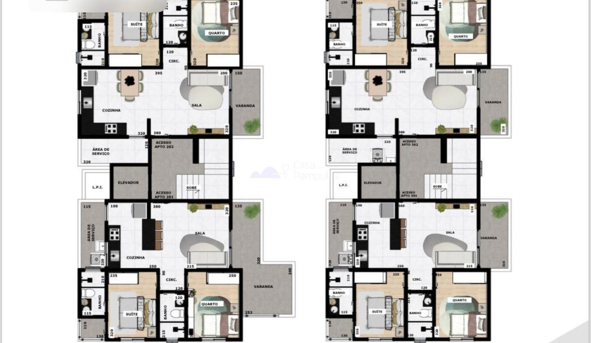 Apartamento, Santa Branca, 2 Quartos, 1 Vaga, 1 Suíte