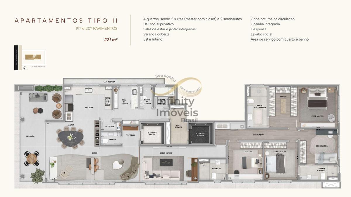 Apartamento, Lourdes, 4 Quartos