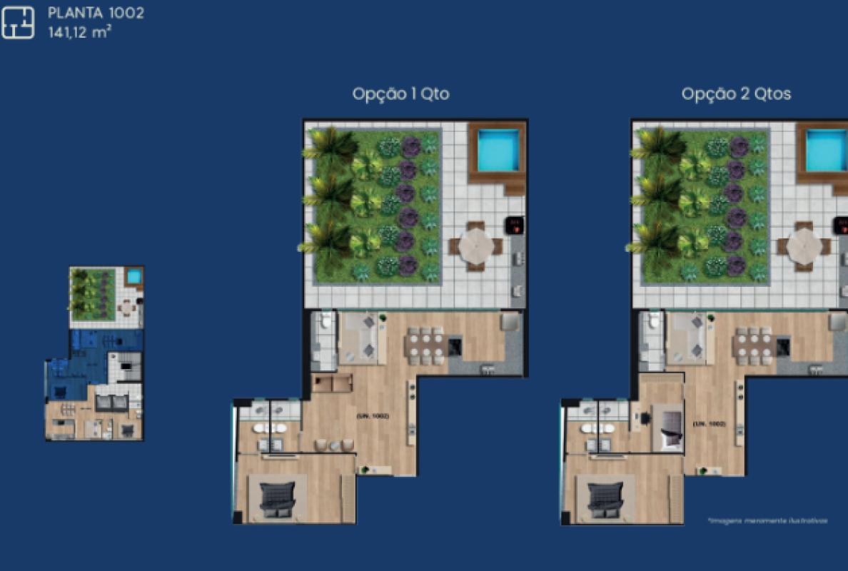 Apartamento, Funcionários, 2 Quartos, 1 Vaga