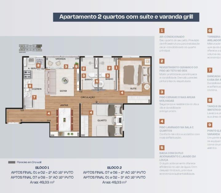 Apartamento, Glória, 2 Quartos, 1 Vaga, 1 Suíte