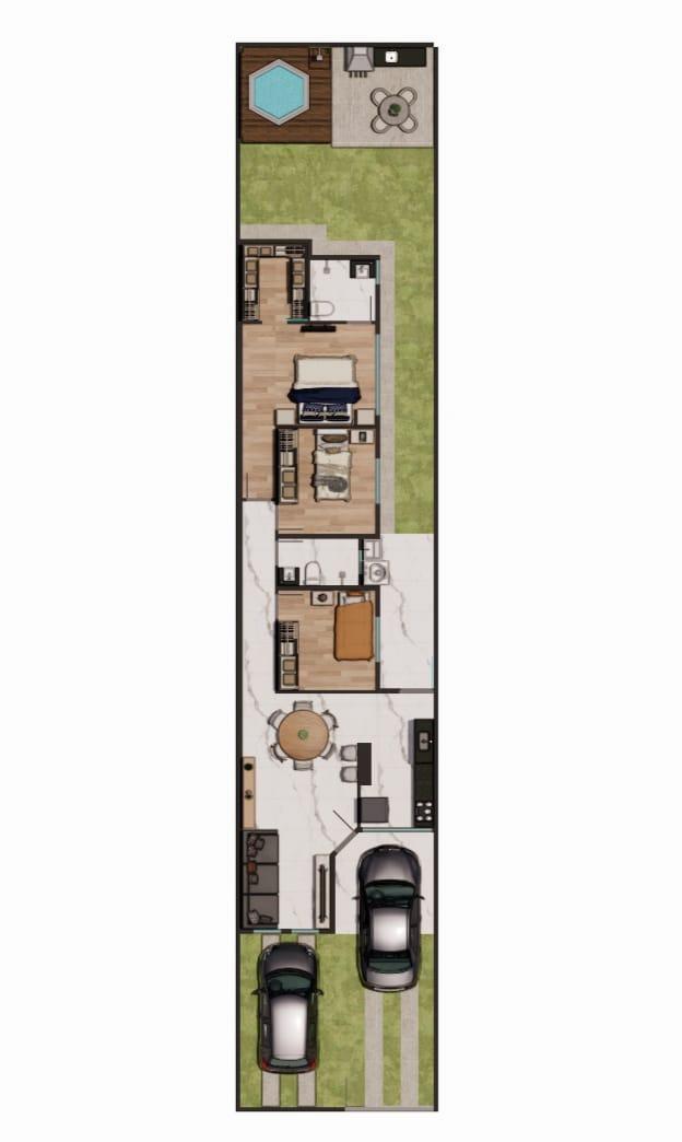 Casa, Centro, 3 Quartos, 2 Vagas, 1 Suíte