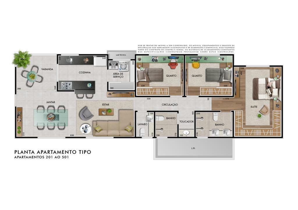 Apartamento, Ana Lúcia, 3 Quartos, 2 Vagas, 1 Suíte