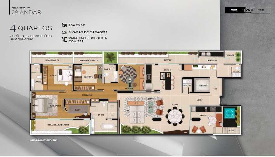 Apartamento, Savassi, 4 Quartos, 2 Vagas, 2 Suítes
