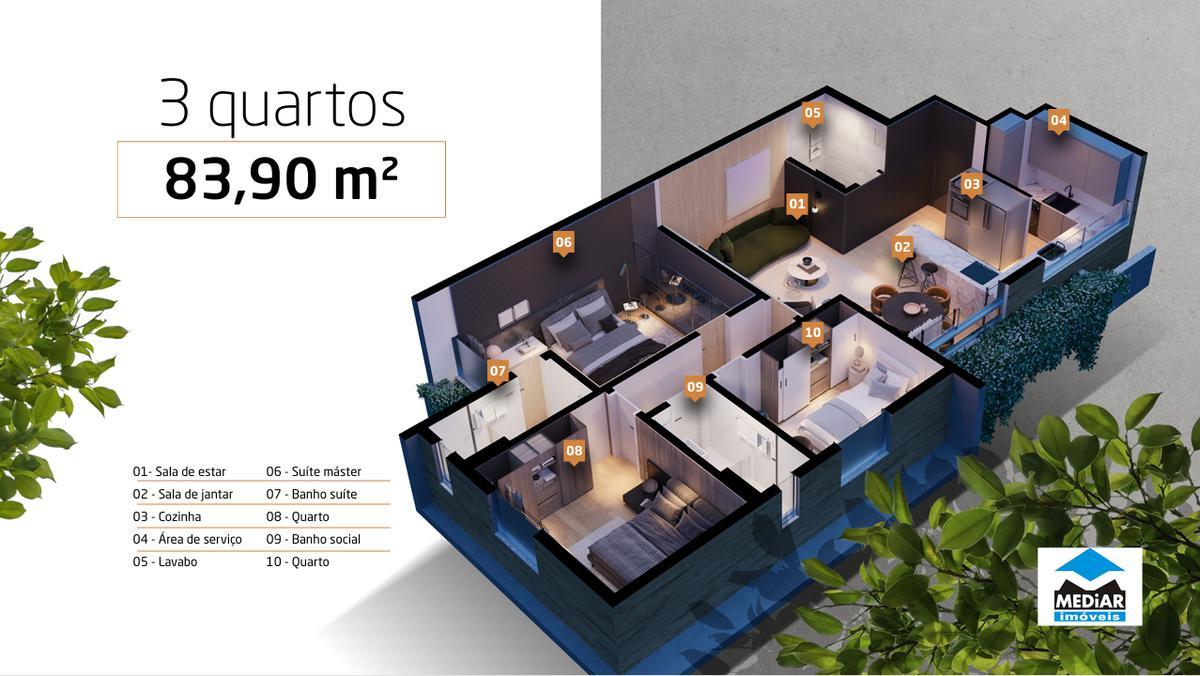 Apartamento, Boa Viagem, 3 Quartos, 2 Vagas, 1 Suíte