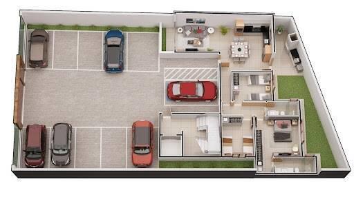 Apartamento, Iguaçu, 3 Quartos, 1 Vaga, 1 Suíte