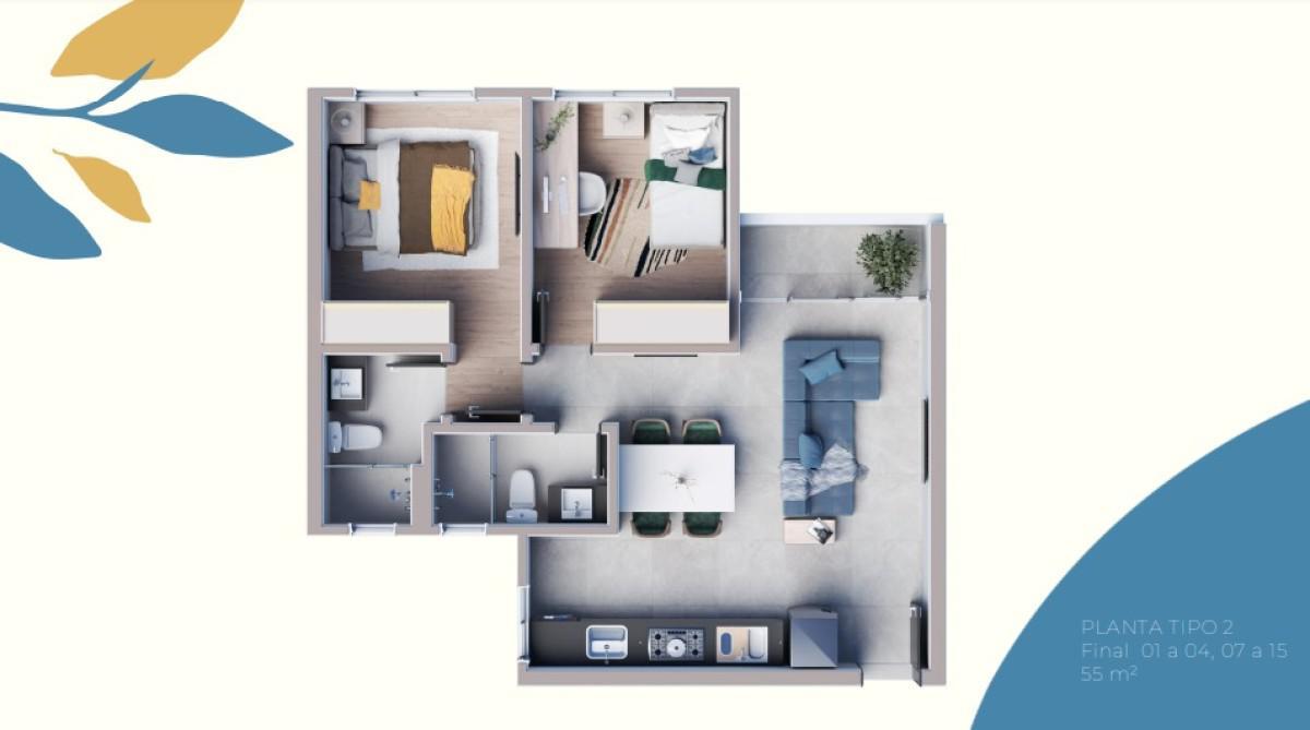 Apartamento, São Luiz (pampulha), 2 Quartos, 2 Vagas, 1 Suíte