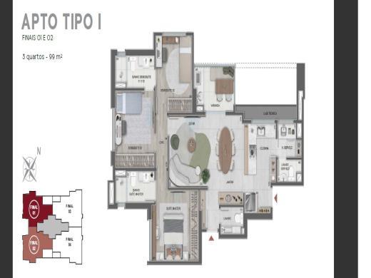 Apartamento, Savassi, 3 Quartos, 1 Vaga, 1 Suíte