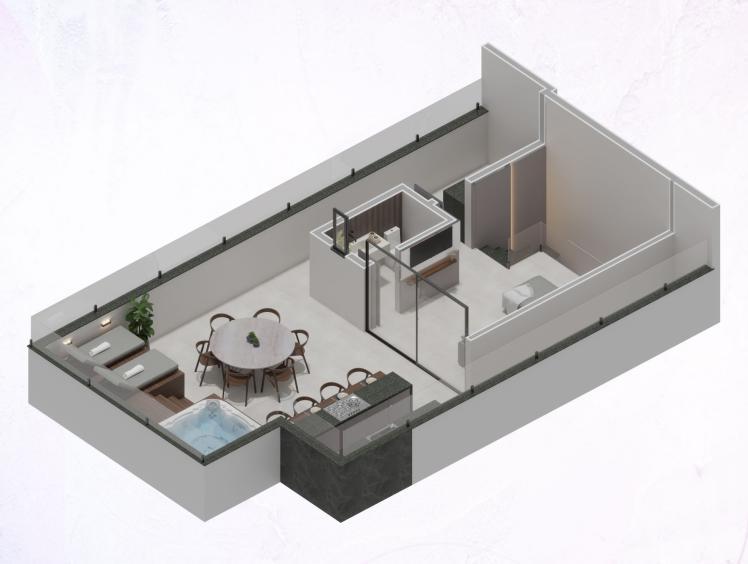 Cobertura, Barroca, 2 Quartos, 2 Vagas, 2 Suítes