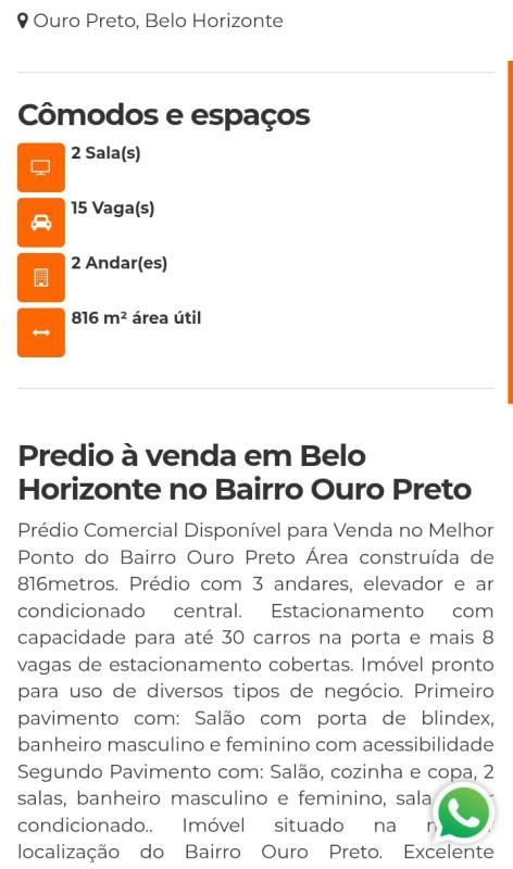 Andar, Ouro Preto, 0 Quarto, 0 Vaga