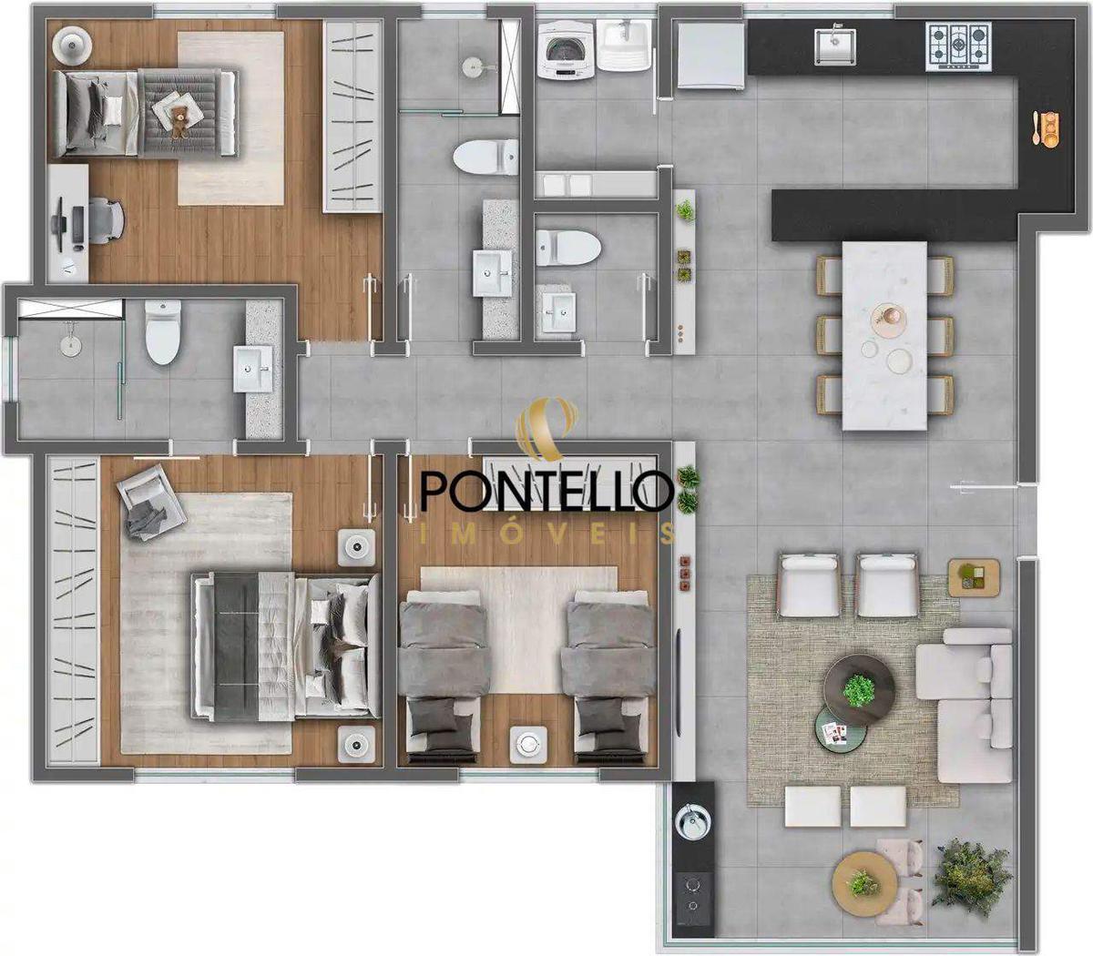 Apartamento, Buritis, 3 Quartos, 2 Vagas, 1 Suíte