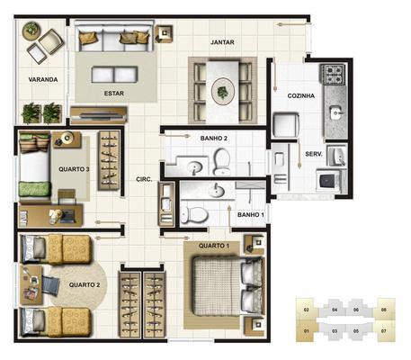 Cobertura, Jardim Guanabara, 3 Quartos, 2 Vagas, 1 Suíte