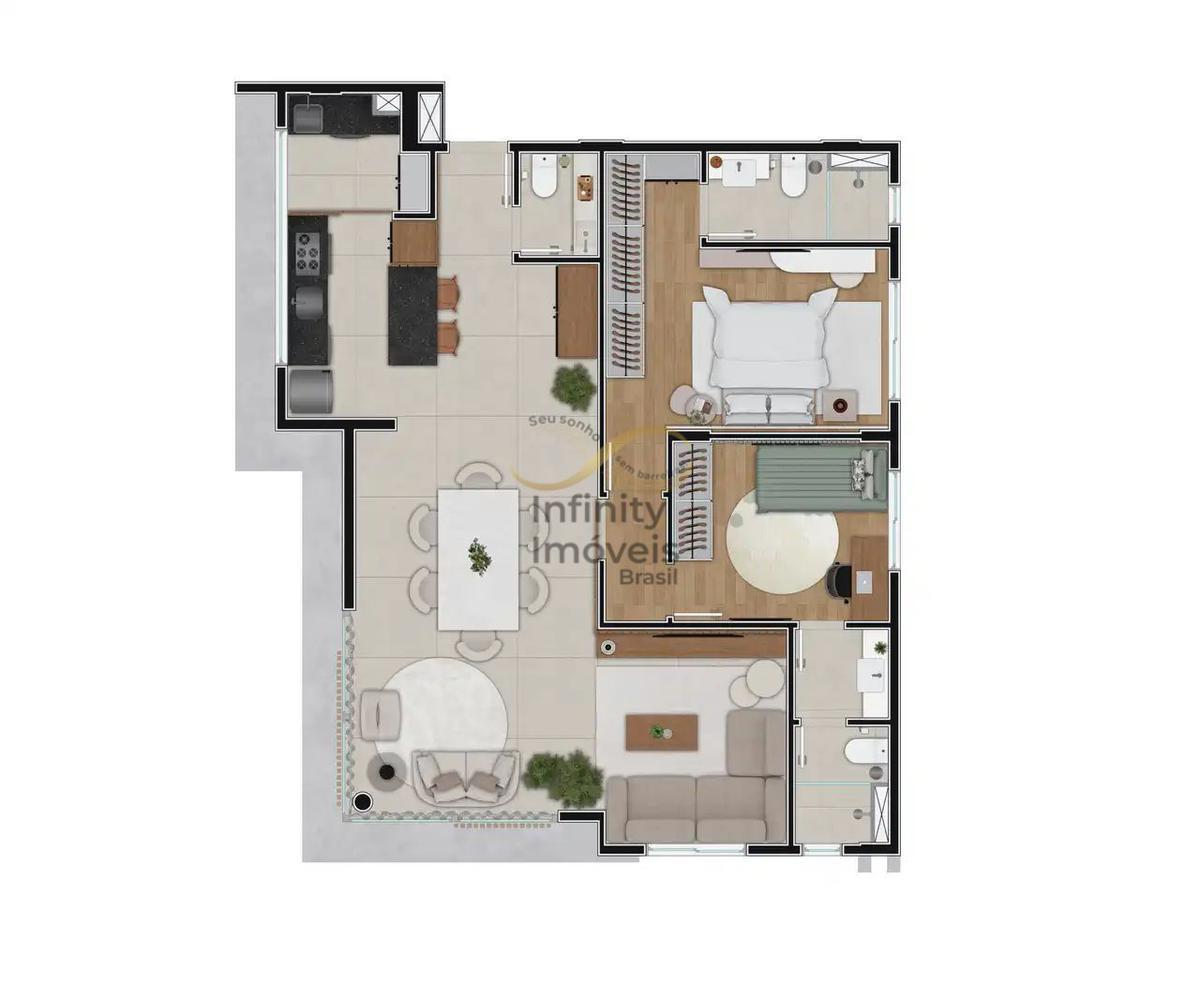 Cobertura, Serra, 3 Quartos