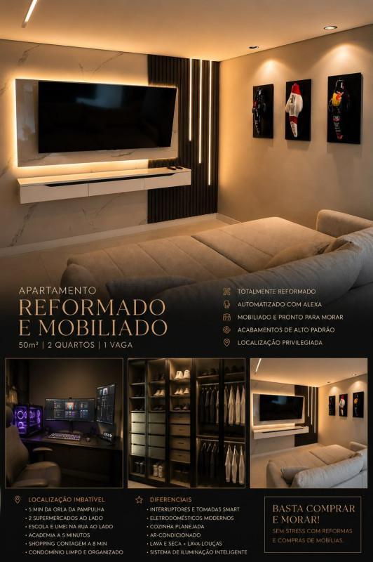 Apartamento, Bandeirantes (pampulha), 2 Quartos, 1 Vaga