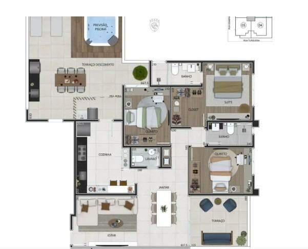 Apartamento, Prado, 3 Quartos, 2 Vagas, 1 Suíte