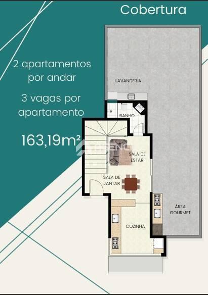 Apartamento, Inconfidentes, 3 Quartos, 0 Vaga, 1 Suíte