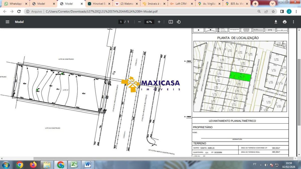 Lote, Santa Amélia, 0 Quarto, 0 Vaga