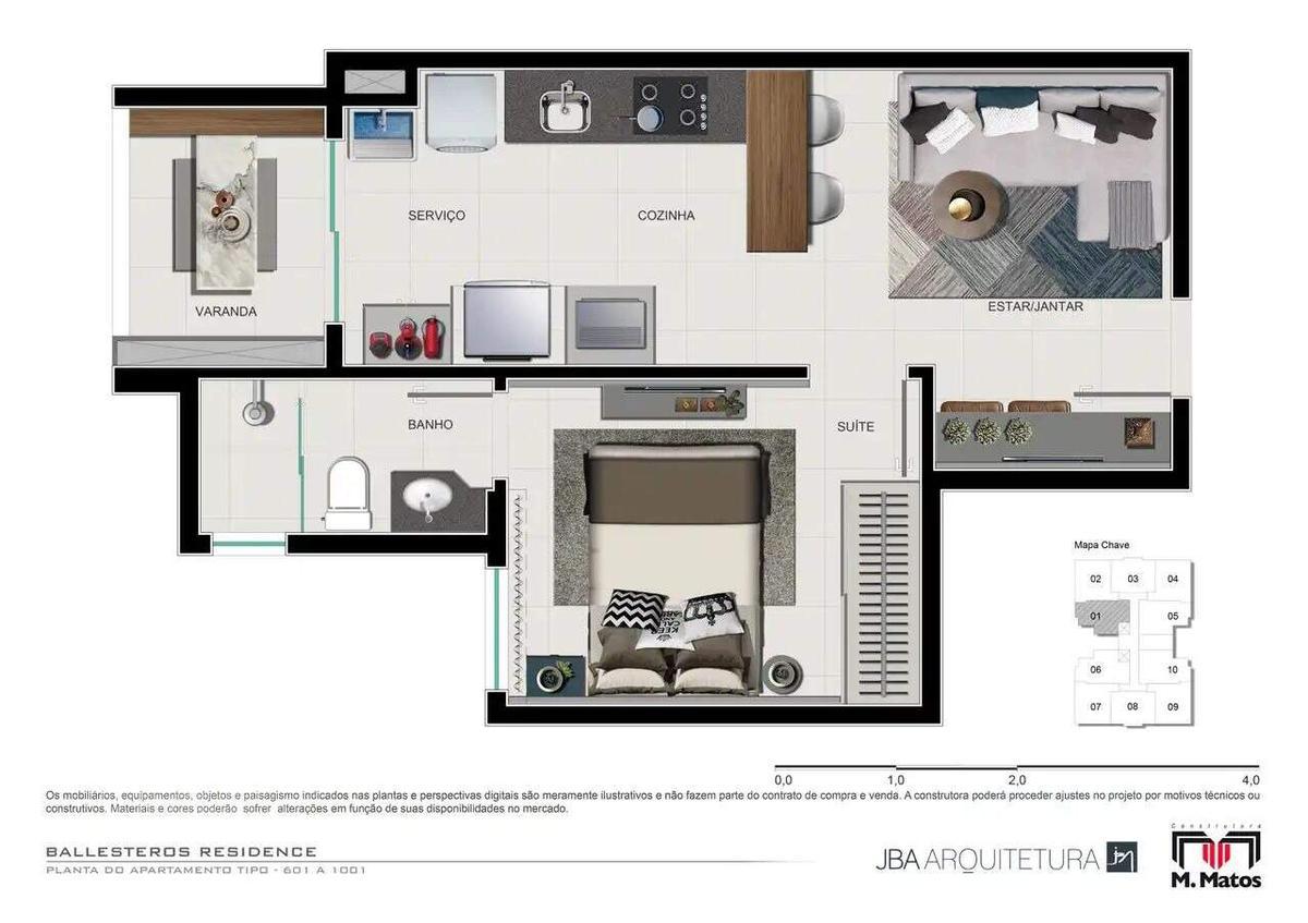 Apartamento, Barro Preto, 1 Quarto, 1 Vaga, 1 Suíte