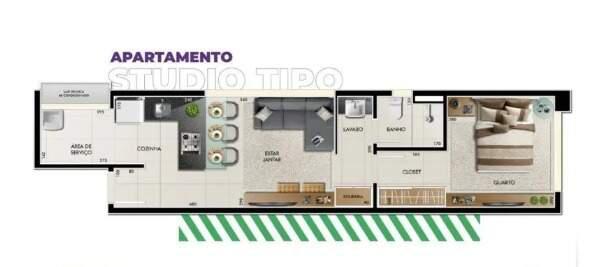 Apart Hotel, Barro Preto, 1 Quarto, 1 Vaga