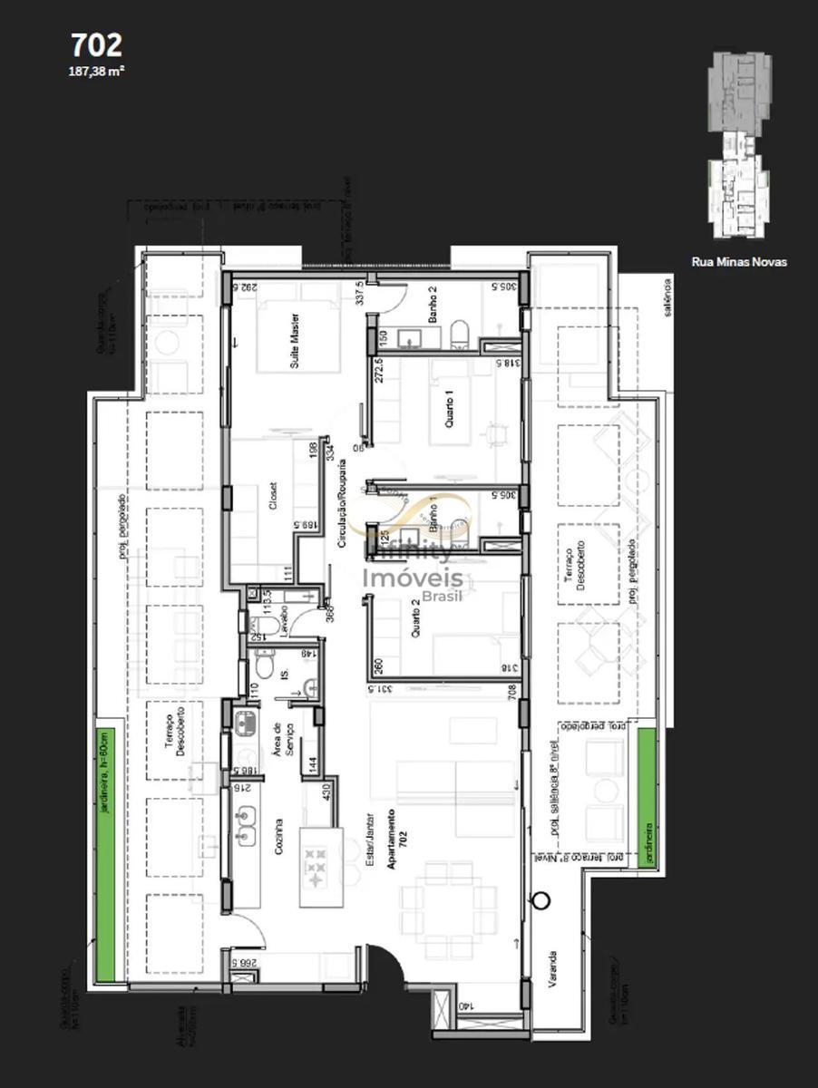 Cobertura, Cruzeiro, 3 Quartos
